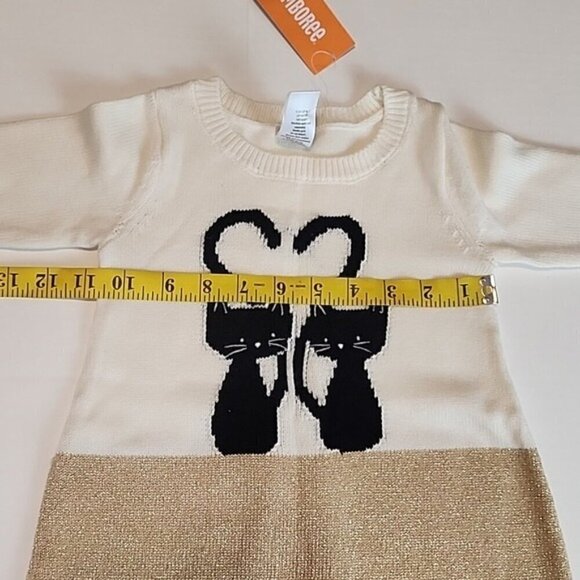 Gymboree City Kitty Sweater Dress 18-24 NEW - Picture 5 of 8